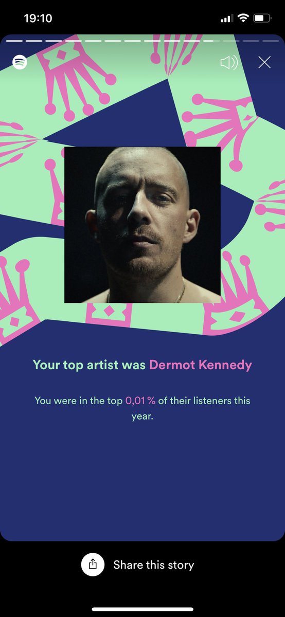 MrKylos's tweet photo. Thank you @dermotkennedy for spending 4.463 minutes with me this year on @Spotify. You are my #1. #SpotifyWrapped #whenmusicspeakstoyou #since2016 https://t.co/Vucb7pI6PG