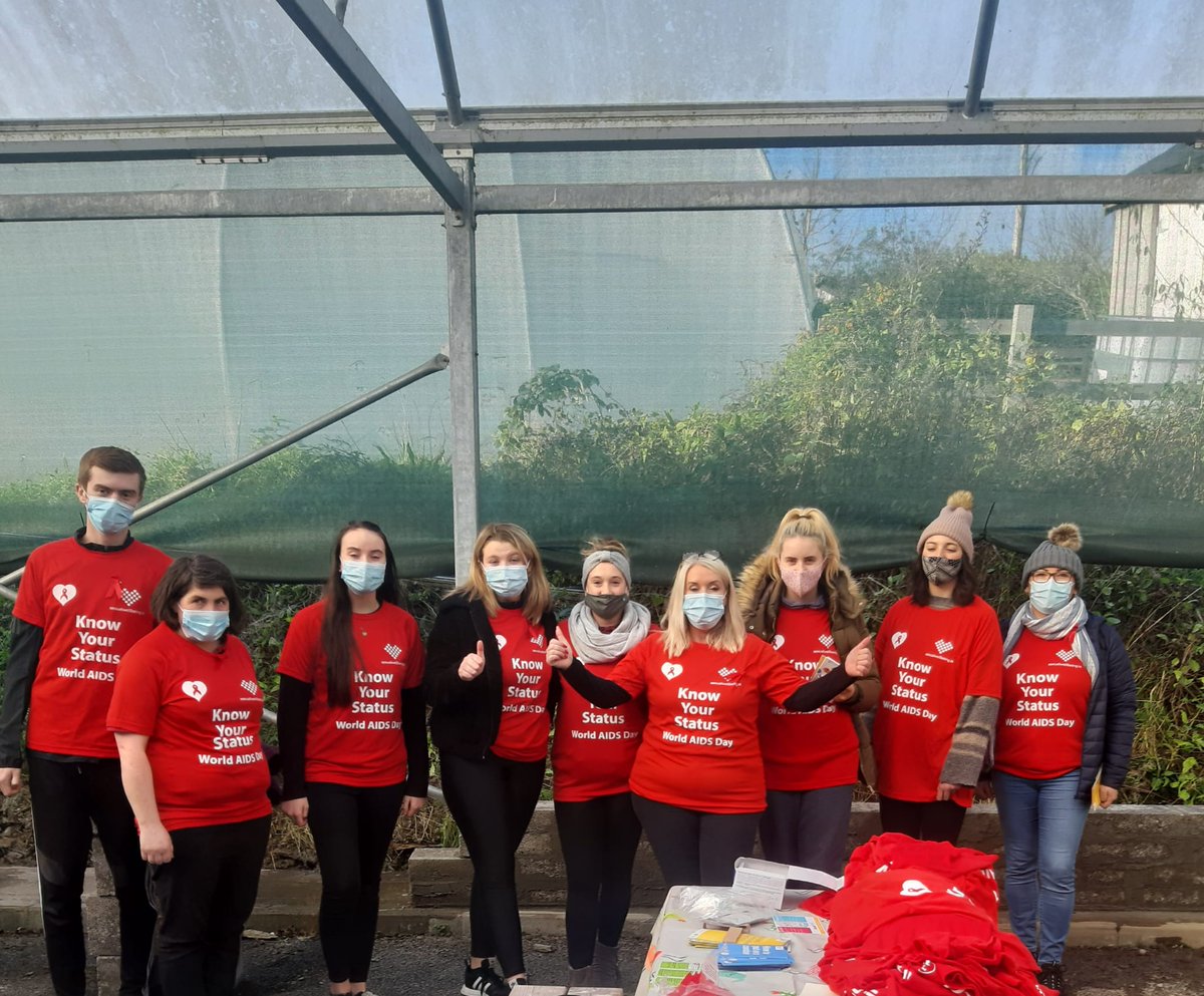 Great turn out today in the college for World Aids Day. The childcare dept provided an information point during lunch time for students to learn more about #KnowYourStatus #WAD2021 #wadrunireland #UequalsU