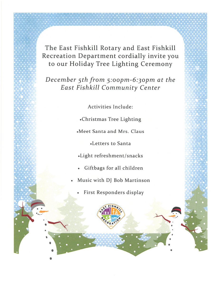 East Fishkill Recreation Department tweet media