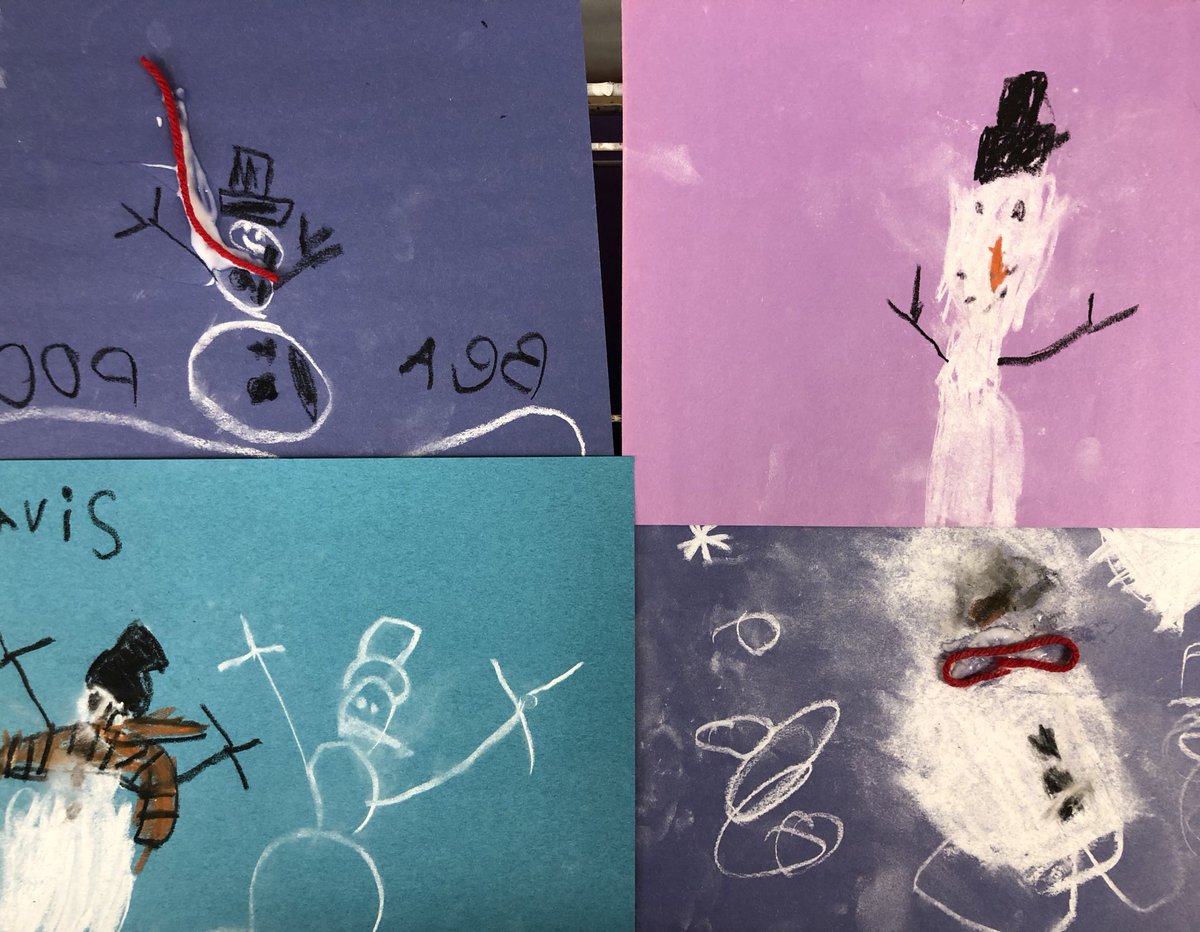 MsLaurenMax's tweet photo. Room 101 has been exploring contrast and texture using chalk! We rub the chalk with our fingers to make it look soft like snow. #Art @TDSB_IRC https://t.co/Ne6r722wbR