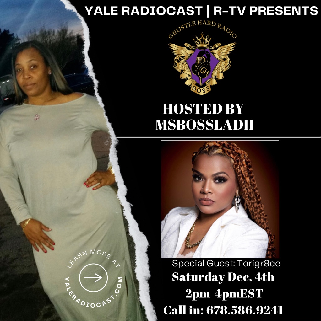 @GrustleHrdRadio will have Model @iamtorigr8ce this Saturday Live from 2pm-4pm at @YaleRadioCast  keep up w/ @theyalebrand & subscribe to the yourube channel youtu.be/foFVhuisd5I