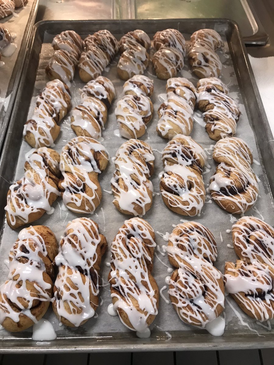 Our fresh baked cinnamon twists were a huge success💕