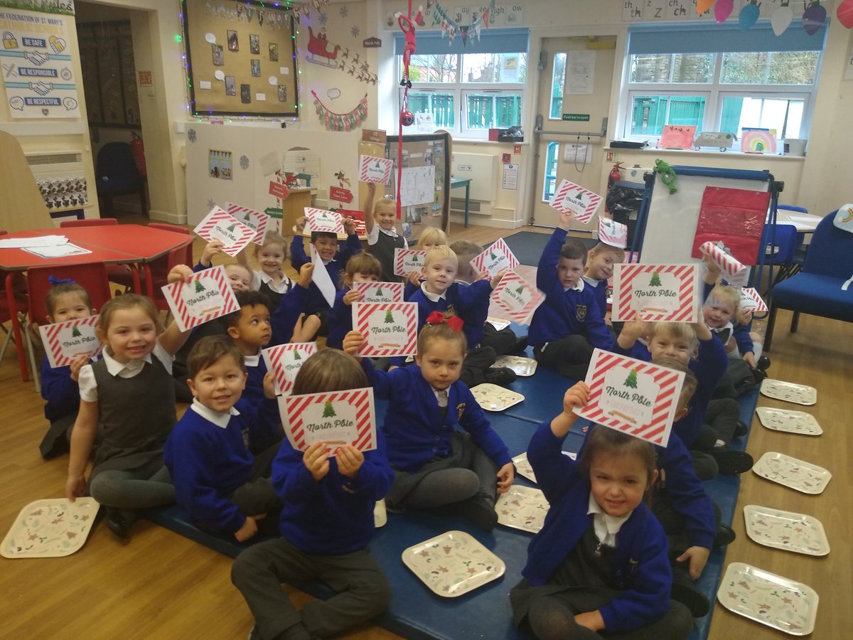 The magical elves arrived in Reception today. They brought invitations for every child to join them for a North Pole breakfast. Squeals of delight could be heard from my office!! #elfontheshelf #Christmas2021 #learningisfun <a href="/MrsMooreStMarys/">MrsMooreStMary's</a> @StMarysMrB