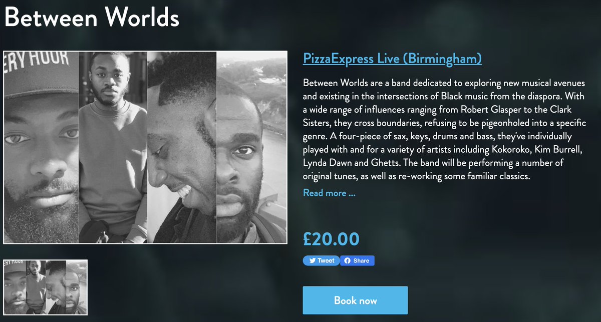 akilhenrymusic's tweet photo. So happy to announce two headline shows for my band 
@betweenworldsuk in London (26th Jan - 8pm) AND Birmingham (13th Jan - 8pm) at @pizzajazzclub!!! Tickets are on sale RIGHT NOW available here: https://t.co/liyczgMdMx

#betweenworlds #jazz #fusion #soul #funk #live https://t.co/pXy17R0xmx