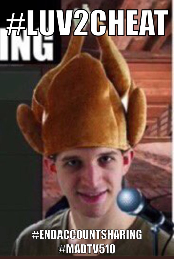 #Love2Cheat <a href="/MadTV510/">Kick.com/MadTV</a> @madkie1992kier LOL #Turkey @LONEWOLFxGUN1 🦃 #madtv510 

End account sharing! #cheatingCallOfDuty
