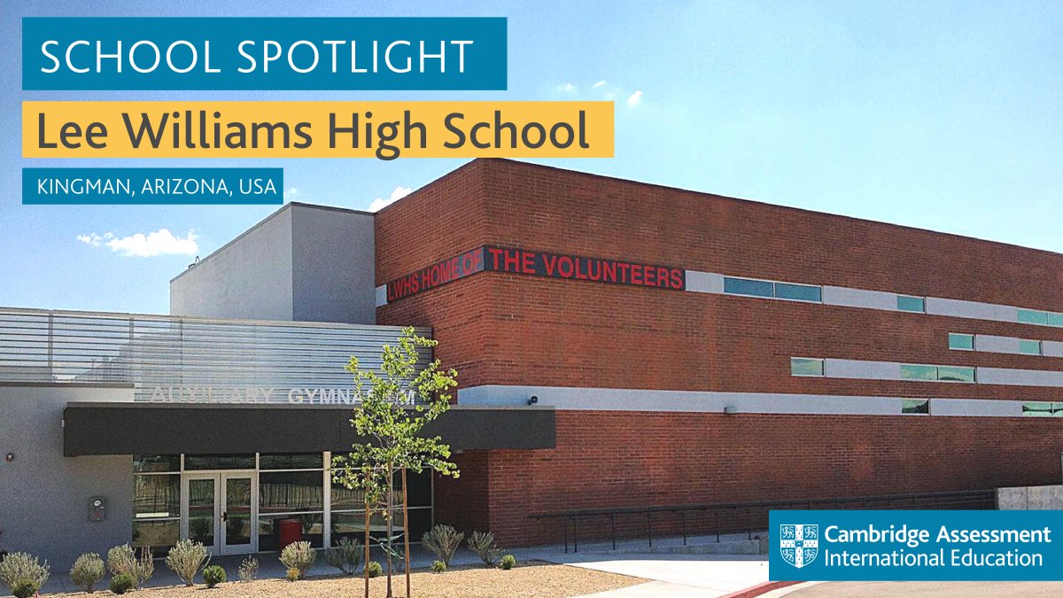 This week, we’re highlighting Lee Williams HS from <a href="/kusd20/">Kingman USD #20</a> in Arizona, USA! Learn how this school has fostered a love of learning in its students with the Cambridge program! <a href="/azedschools/">Arizona Department of Education</a>