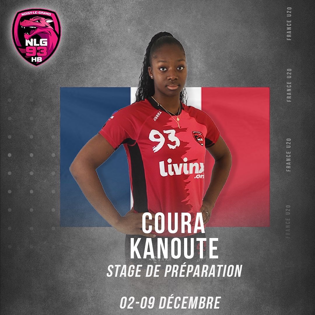 Nlg93H's tweet photo. 𝙎𝙀́𝙇𝙀𝘾𝙏𝙄𝙊𝙉𝙎 𝙄𝙉𝙏𝙀𝙍𝙉𝘼𝙏𝙄𝙊𝙉𝘼𝙇𝙀𝙎 😇

🇫🇷 Coura Kanoute participera à un stage de préparation avec l’Equipe de France U20 à la Maison du Hand !

🇸🇳 Coura Camara participera à un stage de préparation à la CAN 2022 à Aix en Provence !

Félicitations les filles 🤙 https://t.co/JsNHVZ8b9j