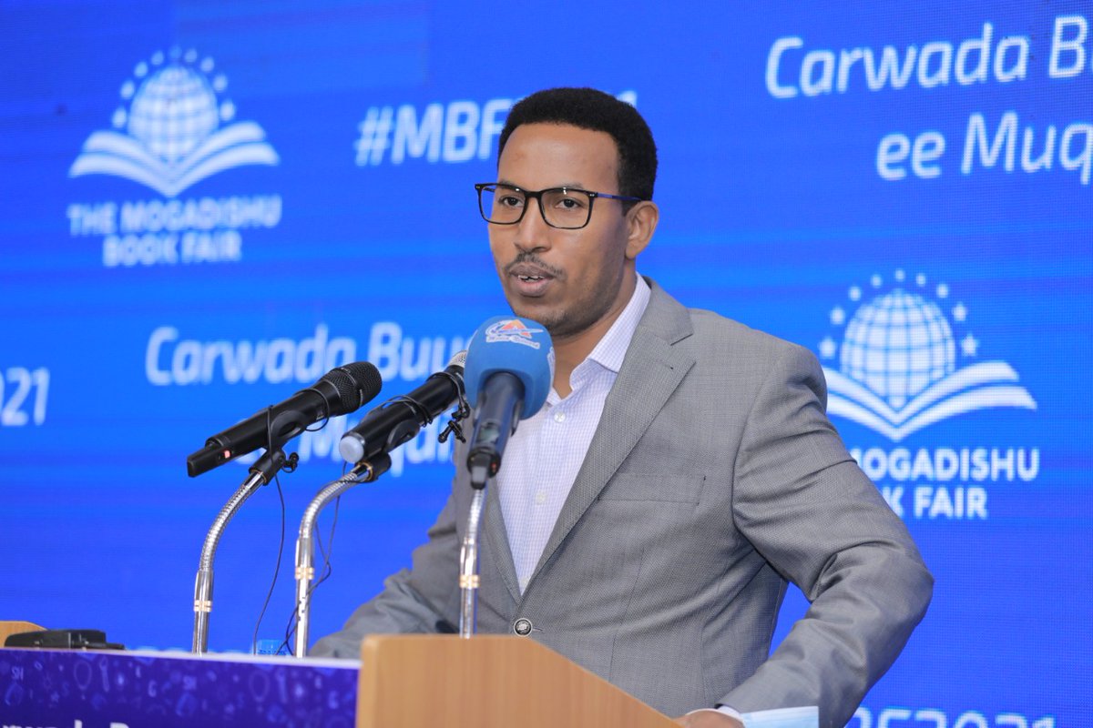 premierbankSO's tweet photo. Waxaa markii lixaad hirgashay carwada buugaagta Mogadishu, inaan taabagelino.                        
 
Ka Premier Bank ahaan sharaf ayay inoo tahay in aanu taageerno bahda wax aqriska iyo qoraalka.    

#MBF2021 https://t.co/XewLiZ9CJr