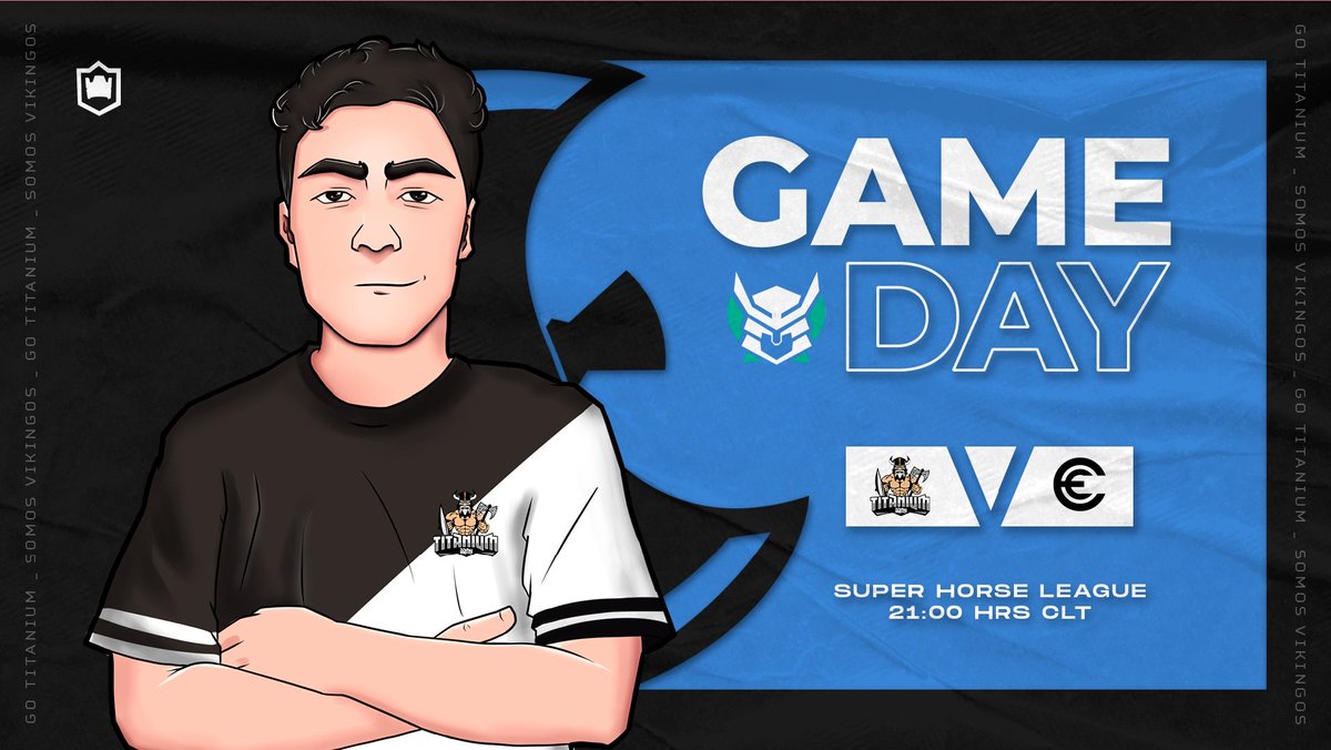 #ClashRoyale | MatchDay 🧩 

Único encuentro del día, donde nuestros guerreros están ansiosos de una nueva victoria por la <a href="/SHLeague_GG/">Samurái Horse League</a> 🏆

🆚️ <a href="/CE_eSportsGG/">CE Esports 🏆</a>
🎙 twitch.tv/kevincitogt
⏰ 21:00 🇨🇱 

¡Vamos con todo vikingos!

#GoVikingos 🪓