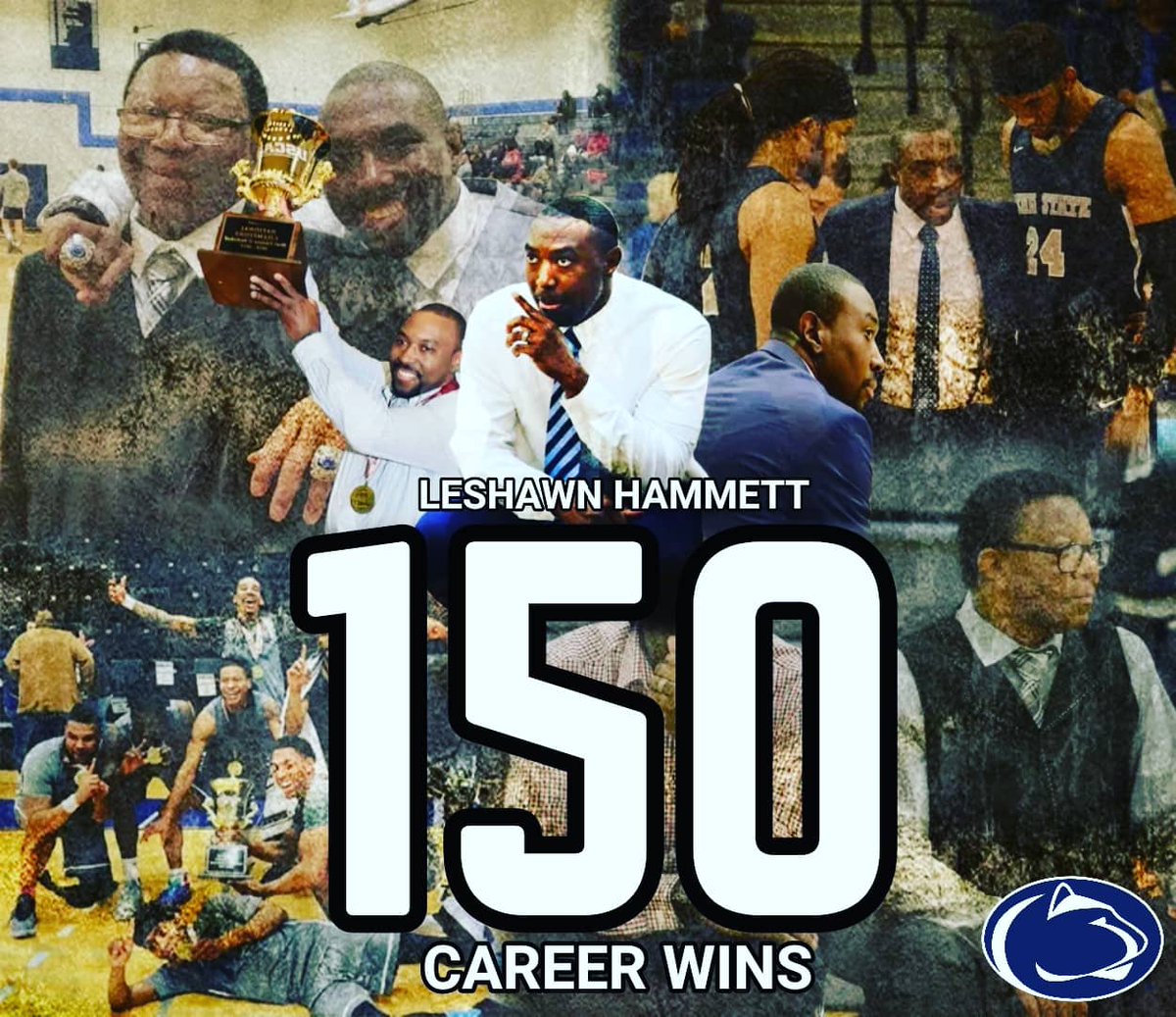 Coachhammett's tweet photo. Yesterday I Won My 150th Career Game.

A Quarter Into My 9th Season Coaching, 150 Wins Is Humbling.

Thank You To EVERY Player Who Has Played For Me &amp; EVERY Coach Who Has Been On My Staff. I Wouldnt Be Where I Am Today Without None Of Your Help &amp; Hard Work.

 #EverythingForPops https://t.co/xlKkIHxbBC