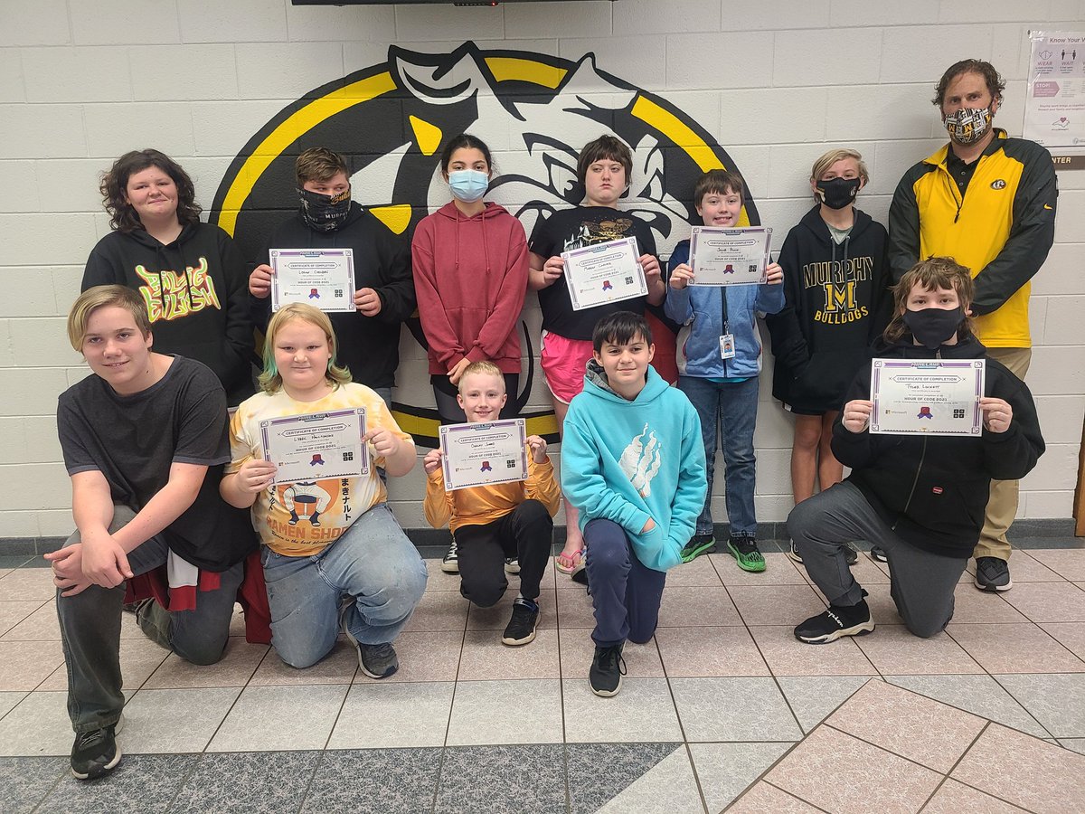 RPEducateCTE's tweet photo. Shout out to our 7th graders at Murphy Middle who helped our EC students complete @PlayCraftLearn   #HourOfCode while traveling through time solving the time lapse culprit! @NCCSIT @CCSNC https://t.co/7zSh3QVX44