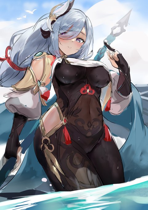 practice #巨乳 #原神 #申鹤 #黒スト #GenshinImpact https://t.co/GTTtB7bU1F 