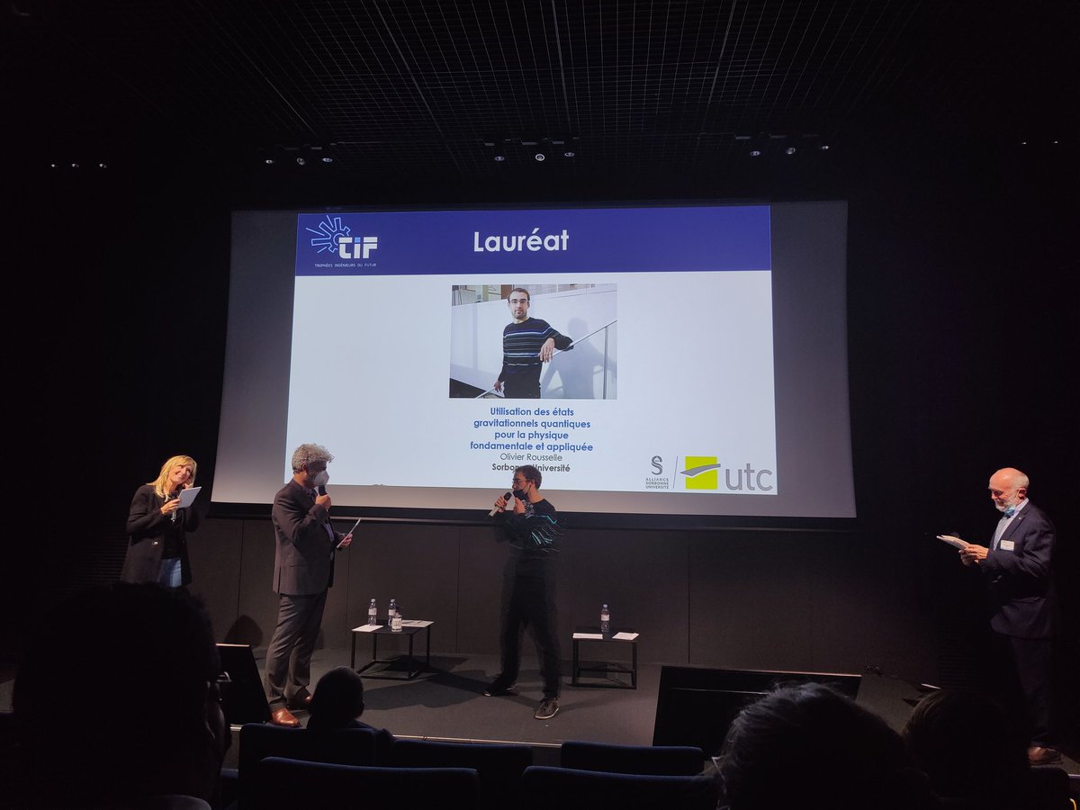 INPIFrance's tweet photo. 👏 Bravo aux lauréats des #TIF21 :
🚀 Innovation : Umiami
👩‍🌾 Tech for good : @OsirisAgri
💻 Digital &amp; Prix du public : Cosette
🔎 Recherche : Utilisation des états gravitationnels quantiques pour la physique fondamentale et appliquée https://t.co/7y53oidFnc