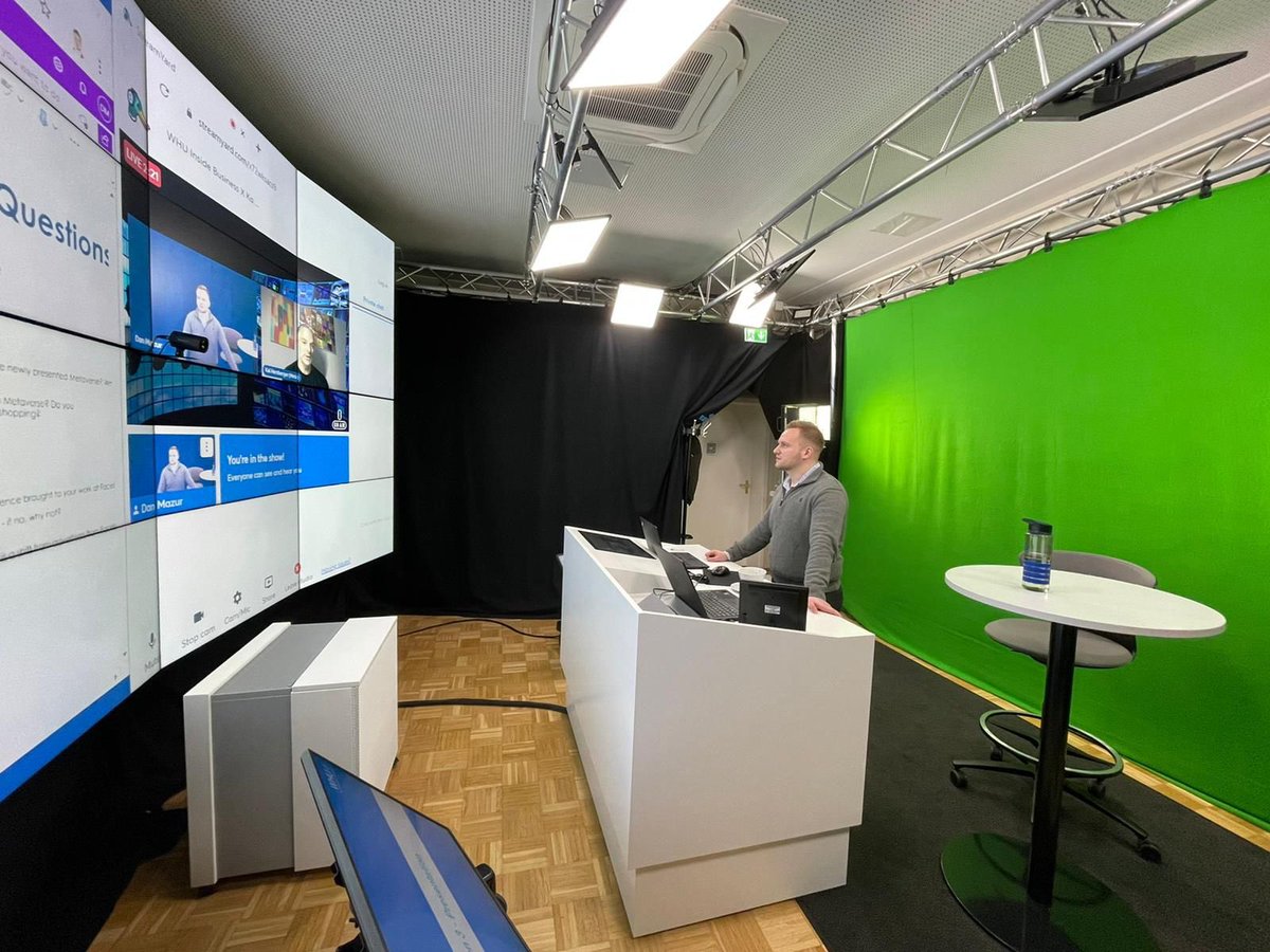whu_ib's tweet photo. WHU Inside Business shot the first interview in the brand new One Button Studio at @WHU_edu. Stay tuned… https://t.co/nyGSAwf1r5