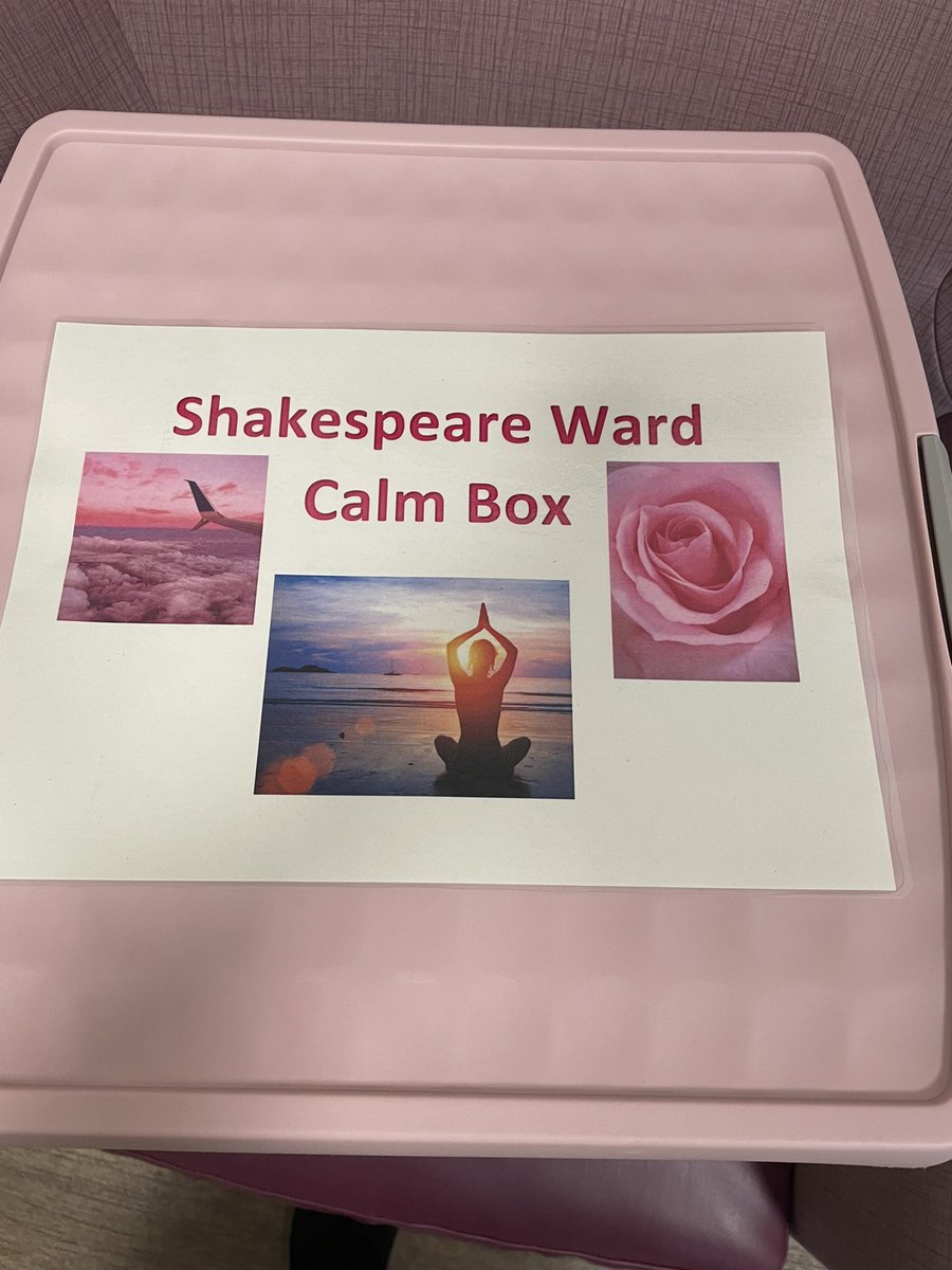 adelebarker_x's tweet photo. Our calm box on @WardShakespeare  has been revamped and restocked to aid the ladies recovery 💕 @Safewards @WeAreLSCFT  @NemeaJade https://t.co/fugEcJvtOB