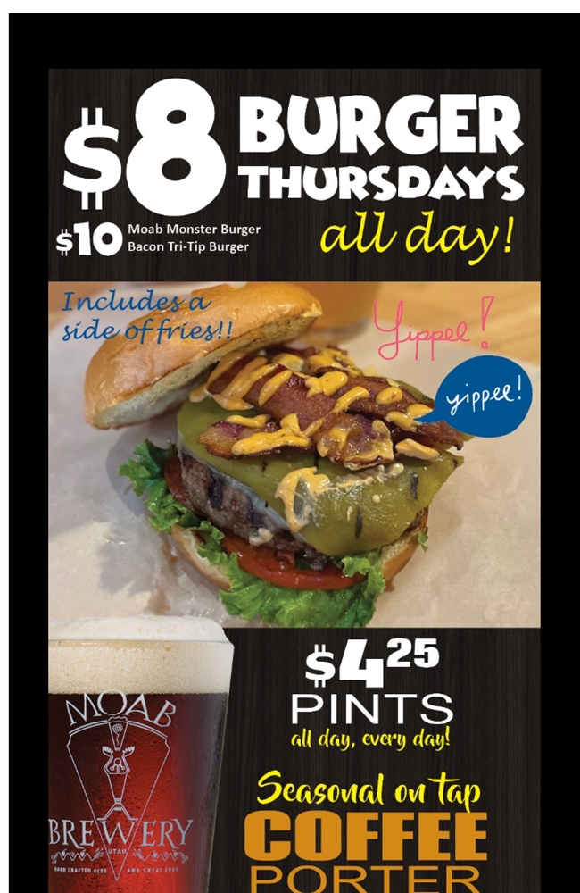 Come on in for $8 Burger Day and $4.25 Pints... all day! bit.ly/31eswaj