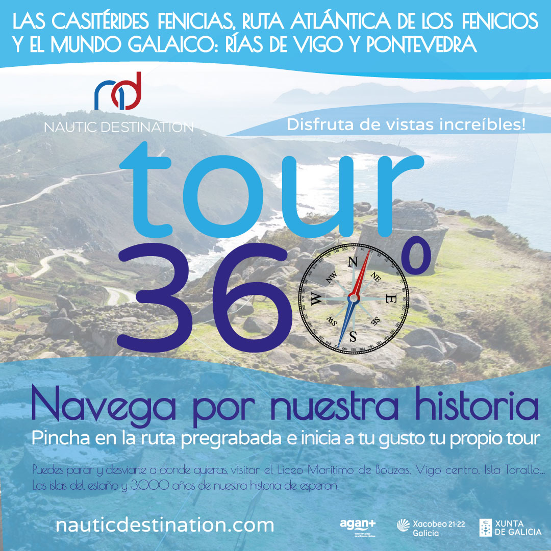 AganPlus's tweet photo. 𝗧𝗢𝗨𝗥 𝗩𝗜𝗥𝗧𝗨𝗔𝗟 𝟯𝟲𝟬º que además podréis realizar en vivo. LA RUTA POR LAS CASITÉRIDES: RUTA ATLÁNTICA DE LOS FENICIOS Y MUNDO CELTA! ⛵️🚤📸🎥
𝗡𝗮𝘃𝗲𝗴𝗮 𝗽𝗼𝗿 𝗻𝘂𝗲𝘀𝘁𝗿𝗮 𝗵𝗶𝘀𝘁𝗼𝗿𝗶𝗮 desde hace más de 𝟯.𝟬𝟬𝟬 𝗮𝗻̃𝗼𝘀! 
#Turismo #Galicia #cultura #náutica https://t.co/UFW62F4chz