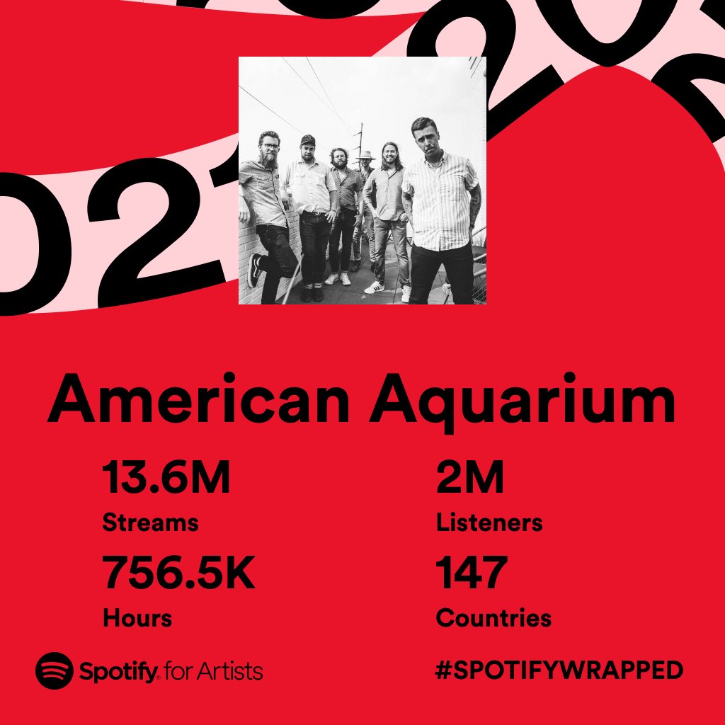 Thanks to everyone that took the time this year to listen to our music on @spotify. An even bigger thank you to the people that went to americanaquarium.com and bought physical copies of the music they love directly from the artist that created it.