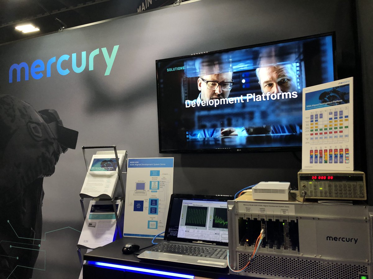 military_cots's tweet image. Stop by the @MRCY booth 643 while at #AOC2021 and see their #SOSA aligned Developement Platform Demo. Features Quartz #RFSoC board, #chassis management module, force-air cooling, optical interface.