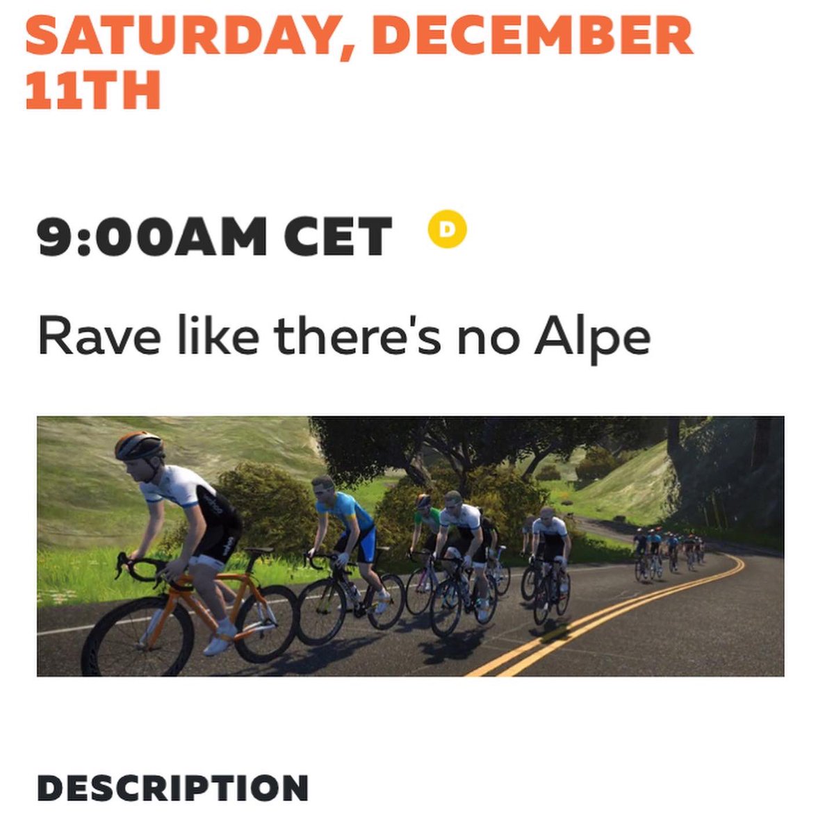 DebbieInShape's tweet photo. Next Saturday, December 4, 2021, I celebrate my @GoZwift #roadtosky anniversary with another #RaveLikeTheresNoAlpe ladies-only meetup. As from December 11, you can join it directly from the Companion app. I can’t wait to ride with you in #Watopia. #rideon https://t.co/sxQlz5mAhK