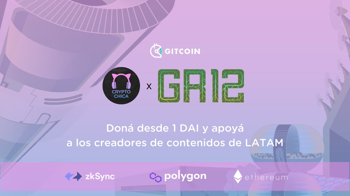 Si alguna vez te sumé o simplemente querés apoyarme, podés donar desde 1 $DAI en gitcoin.co/grants/1821/cr…

Estas rondas de <a href="/gitcoin/">Gitcoin</a> son para que el ecosistema #web3 crezca y se financie.

Si no me quieren donar a mi, no dejen de ver la categoría de LATAM en bit.ly/3llOn79