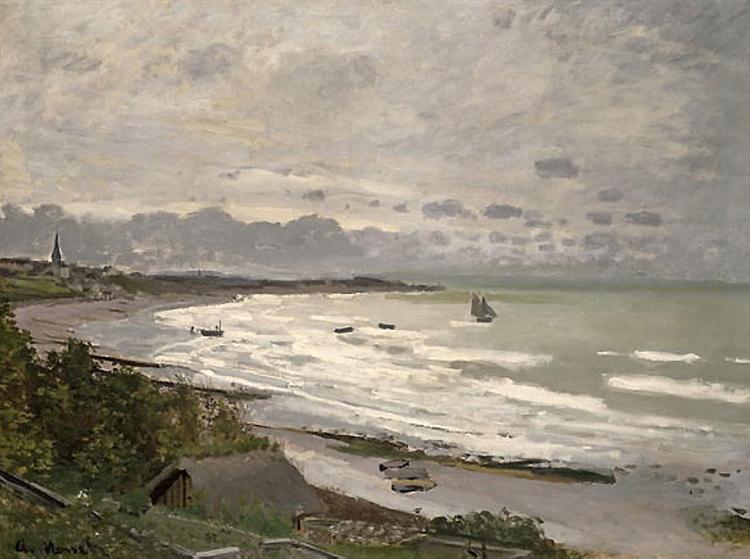 enigmister's tweet photo. The Beach at Saint-Adresse, 1876 - Claude Monet

#arte #pittura #impressionismo #claudemonet #frenchart #frenchartist #monet #beach #spiaggia #mare #sea https://t.co/TFubn2bE4D