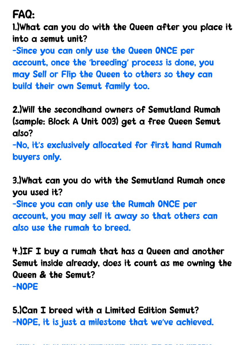 The detailed pictures are here!! This is how the breeding will work guys. Kindly take a look at them for a better understanding of our exciting news! Apologies if any misunderstanding occurred.. Let's build the Semut Family!

x.com/SemutPunks/sta…

#semutpunks #pentasio