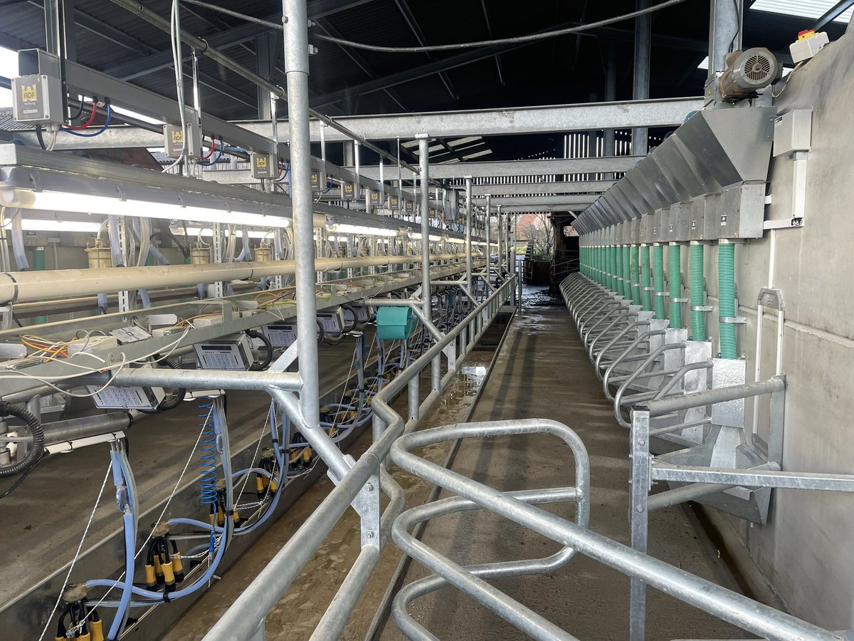 Goodbye old hello new.
I feel incredibly fortunate to have had some fantastic businesses help make this happen
<a href="/LloydsBank/">Lloyds</a> Tom Harris Dairy Maintain <a href="/ADFMilking_UK/">ADF Milking UK</a> Wakes Agricultural Building.
Proud to be part of a family farm working with father sister and nephew.🥳🍻