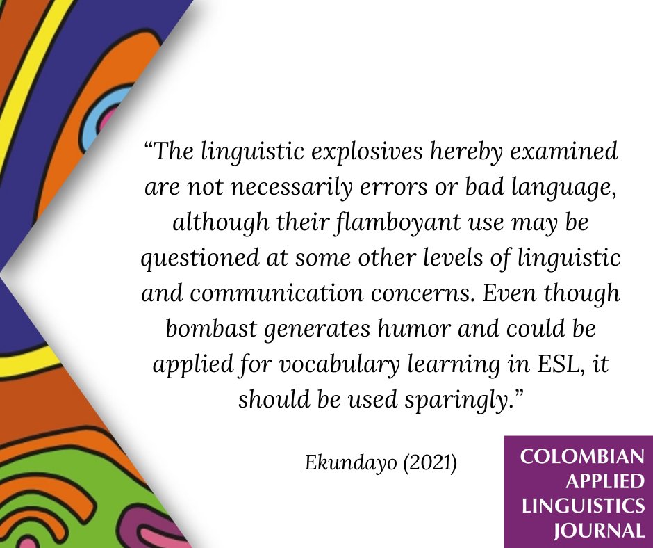 Caljournal_'s tweet photo. Bombastic style or effective communication? Which one to choose for teaching ESL? Find it out in the following article: https://t.co/NN7soVh23z
#AcademicJournals #CALJournal #articles #CIDC https://t.co/jlWjjrFmVL
