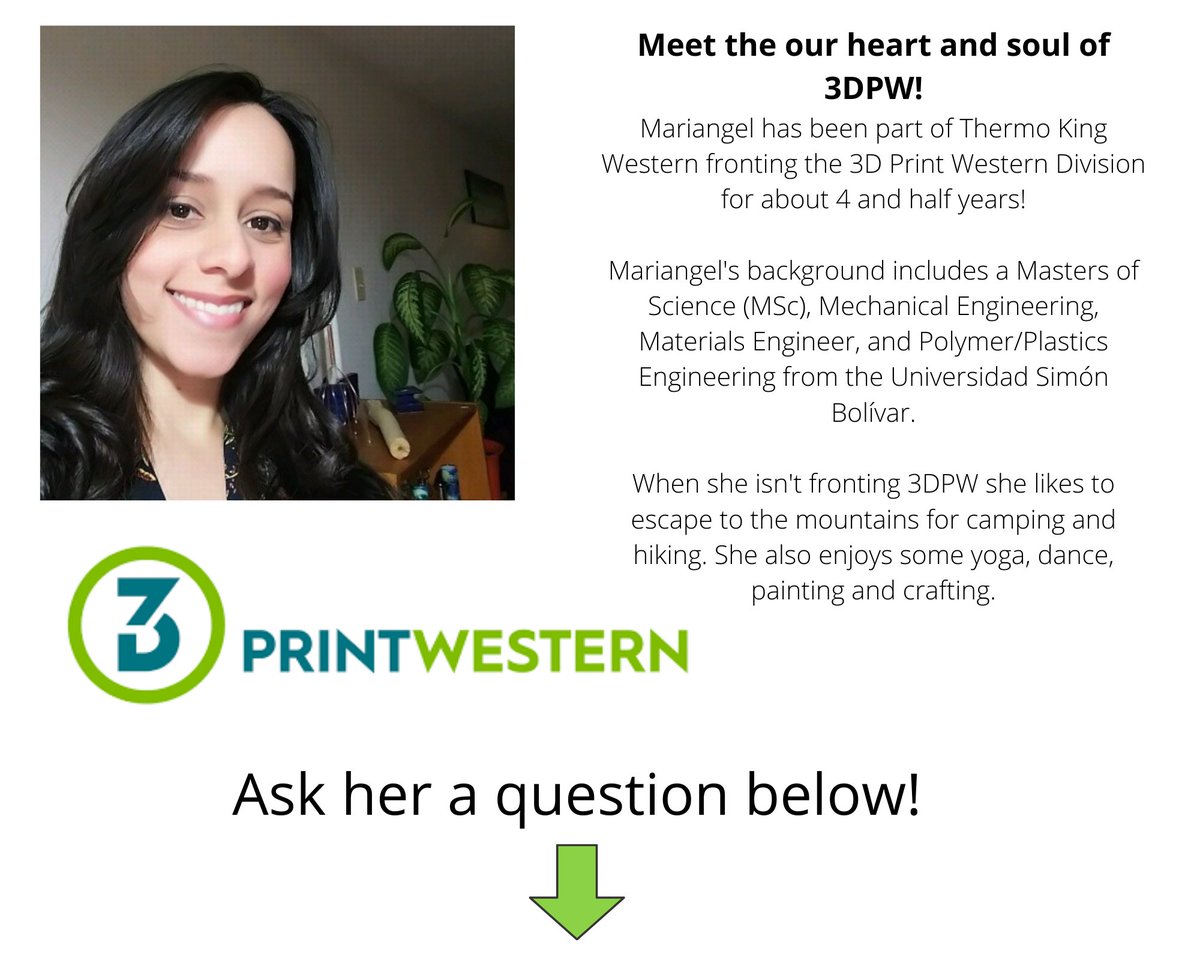 3dprintwestern's tweet photo. Have a question about 3D Printing? Ask below!
#3DPW #additivemanufacturing #thermoking https://t.co/PS8oxhSC85