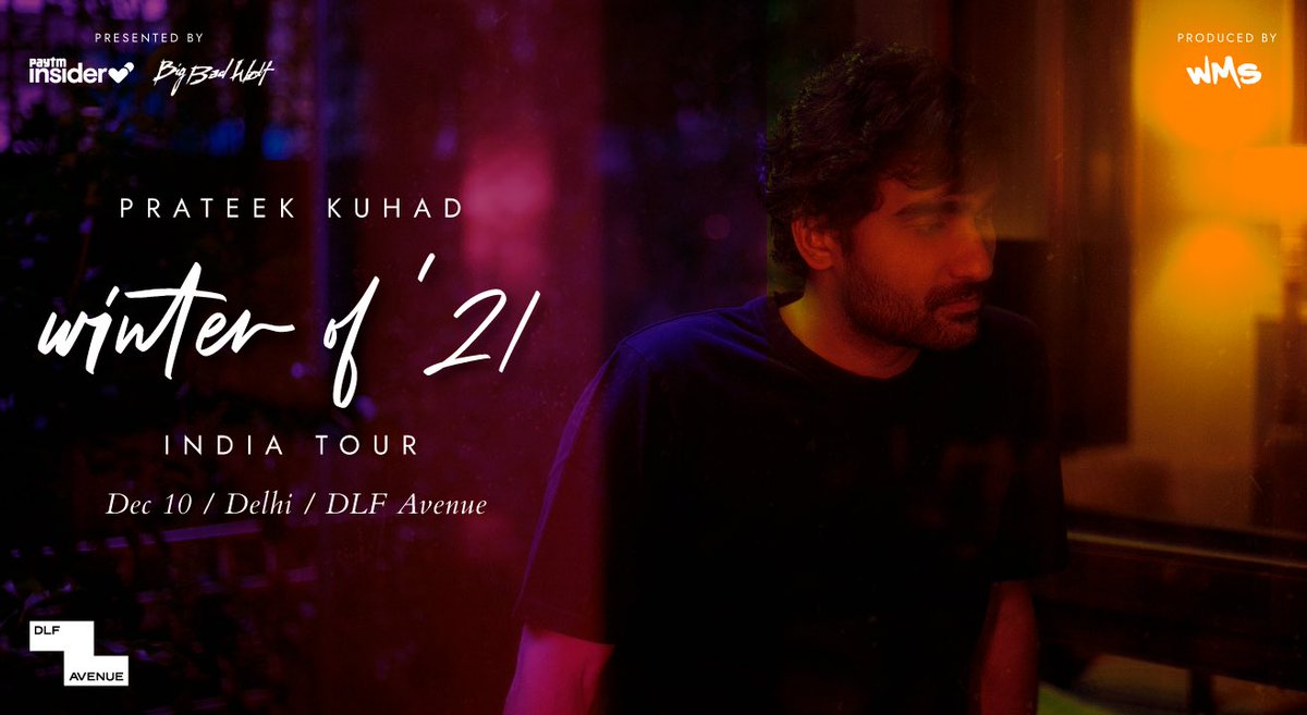 likewtfkiddo's tweet image. Selling 2x Prateek Kuhad Concert Ticket for 10th of December 2021 in Delhi. 

DM ME TO BUY