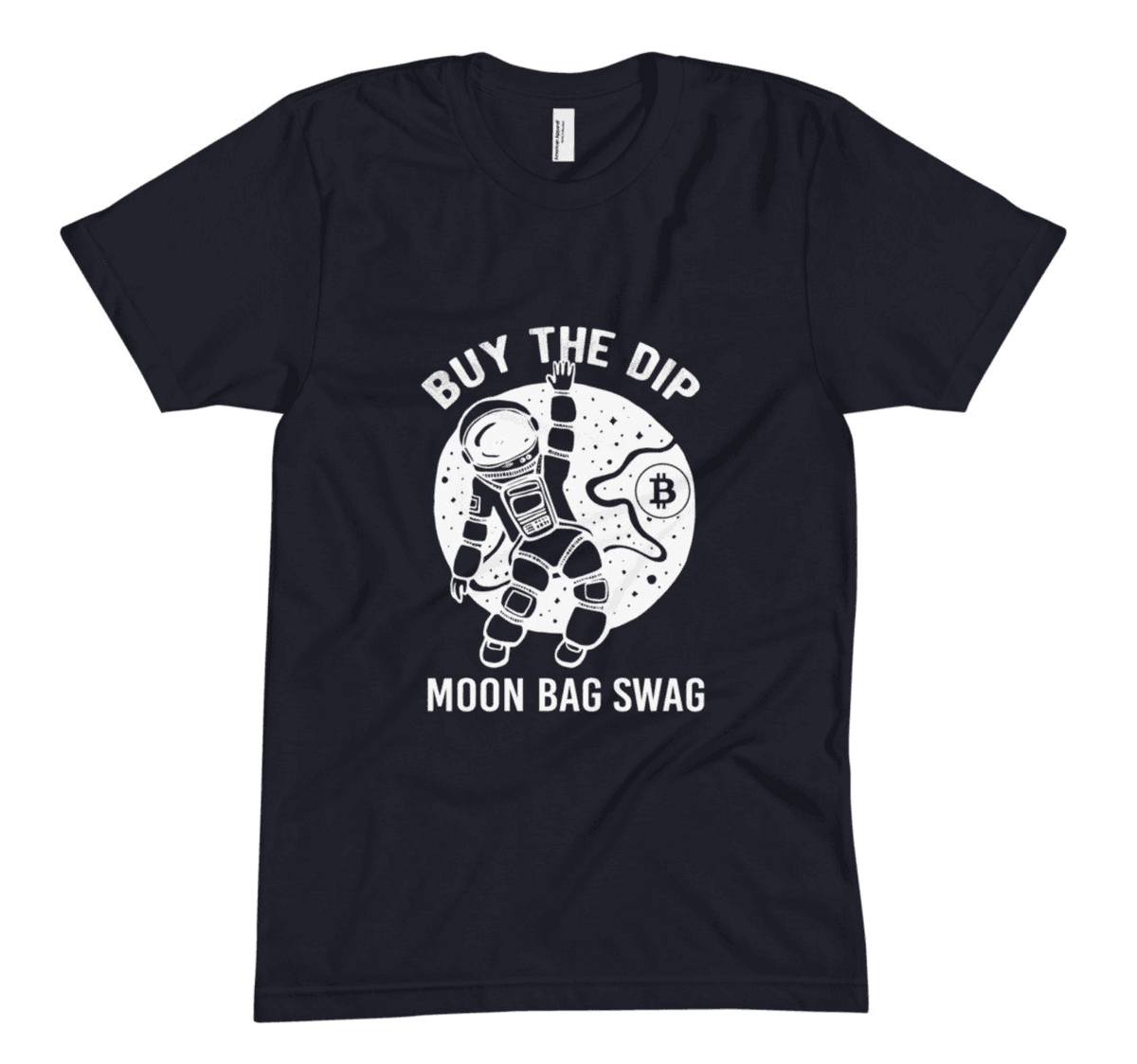 moonbagswag's tweet photo. New "Buy The Dip" T's are in!  Check them out and get yours today.  Is this the last dip before the rip?!?!?
Shop Here:  
https://t.co/NM2xkFwBau

#moonbag #moonbagswag #buythedip https://t.co/BWnboYidJK
