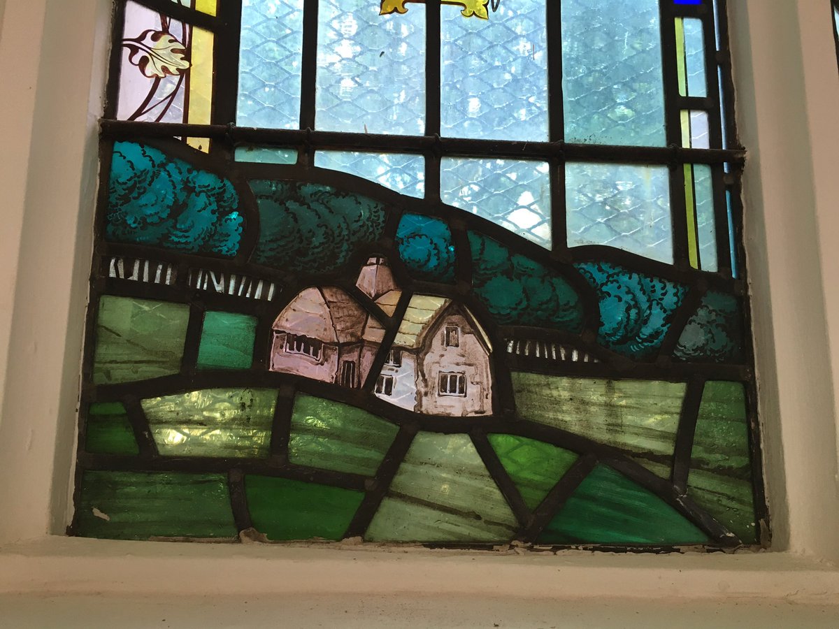 SallyKerson's tweet photo. #ChurchesinChurches stained glass window in St. Denys, Chilworth, Hampshire
#AnimalsInChurchesHour https://t.co/bP7CID3JGn