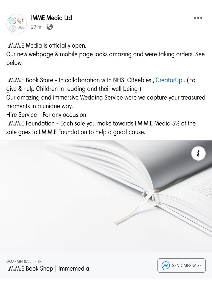 If official I.M.M.E is open for business come take a look. immemedia.co.uk

We've collaborated with <a href="/creatorup/">CreatorUp</a> an amazing company with talented people