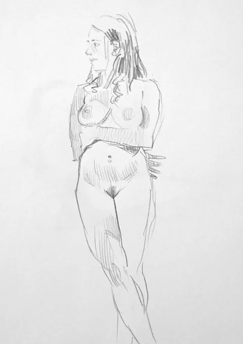 Excited to go to life drawing tonight for the first time in years! Used to be my favorite day of the week. These are some oldies from half a decade ago. 