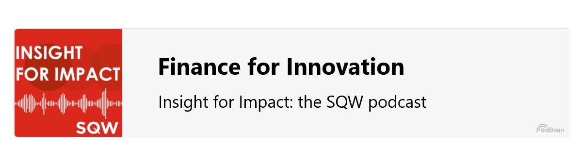 OI_Advice's tweet photo. #InsightforImpact podcast @SQW_uk 

In focus is #finance for #innovation: Innovation needs #investment so that knowledge and ideas can be successfully identified, commercialised and exploited.

Listen to latest episode → https://t.co/gN3ceJ7vPL https://t.co/54jaXkdcgM