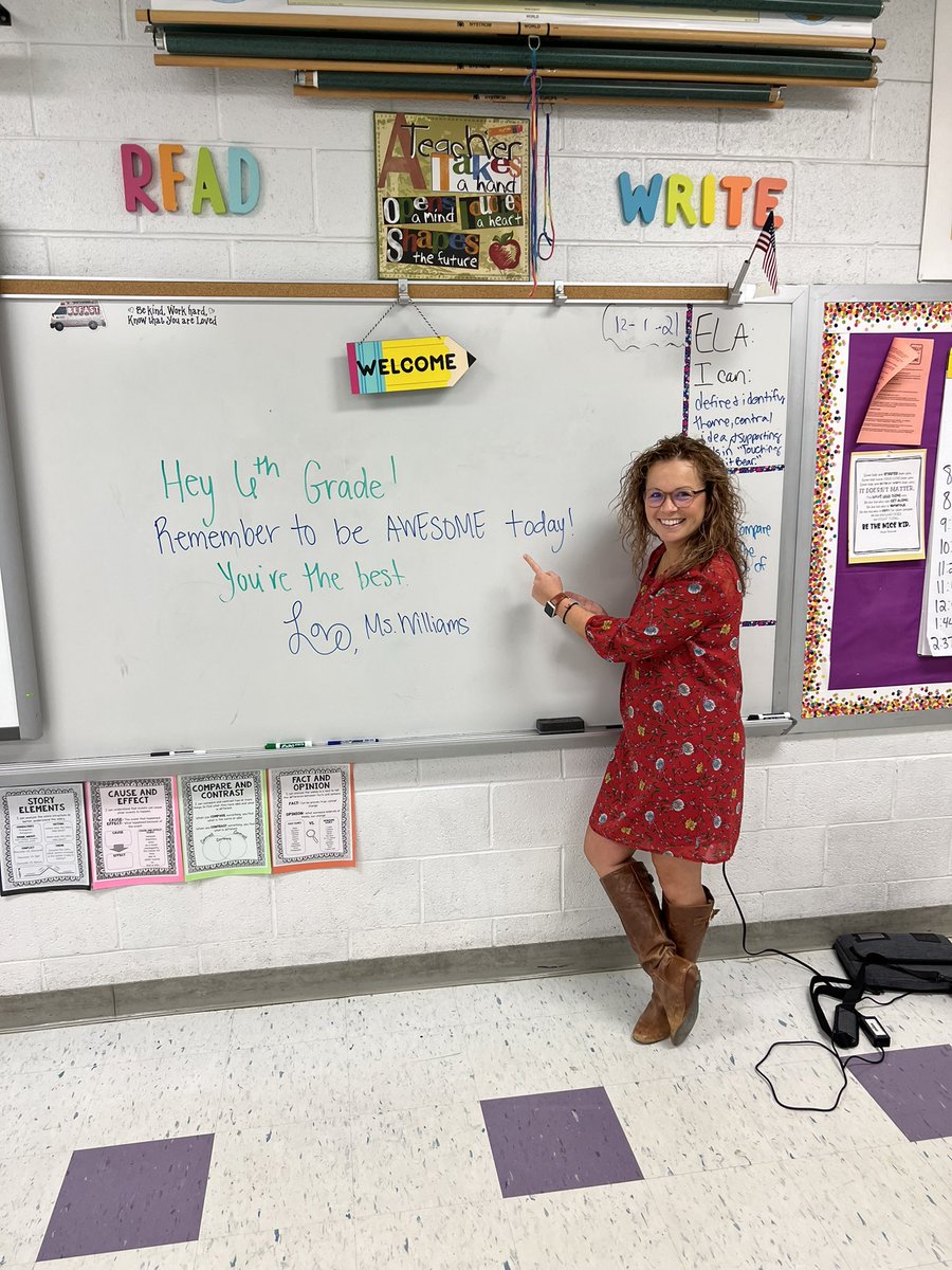 Some morning motivation from Ms. Williams!