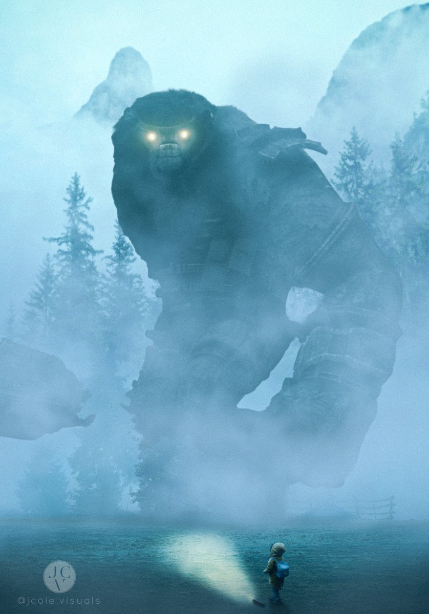 JcoleVisuals's tweet photo. GM ☀️ A Colossus for your feed. Enjoy.
.
.
.
#photoshop #photoshopart #photomanipulation #digitalart #artwork #artstagram #surreal #fantasy #foggy #horror #colossus #shadowofthecolossus #videogames #gm #games #adobe #adobephotoshop https://t.co/bE3WqqHMra