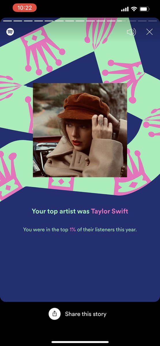 BritKiser's tweet photo. I’m in shock! I knew I listened to her alot but damn! I really do love you, Taylor! @taylorswift13 @taylornation13 You inspire me and are there for me constantly with your music💕 I hope to meet you one day to tell you in person https://t.co/WRaOalEYaR
