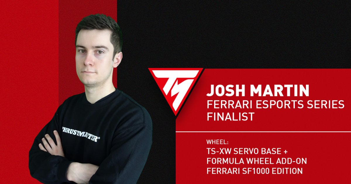 Congratulations to <a href="/Titech85/">Arnaud Lacombe</a>, <a href="/khakiSimracing/">Kamil Pawlowski (khaki)</a> and @Josh___Martin for qualifying to the final of the #FerrariEsportsSeries! 

We are so proud to see our ambassadors &amp; sponsored drivers succeed in the sim racing wolrd! 

The grand final will take place on 12/14! Let's go guys 🔥