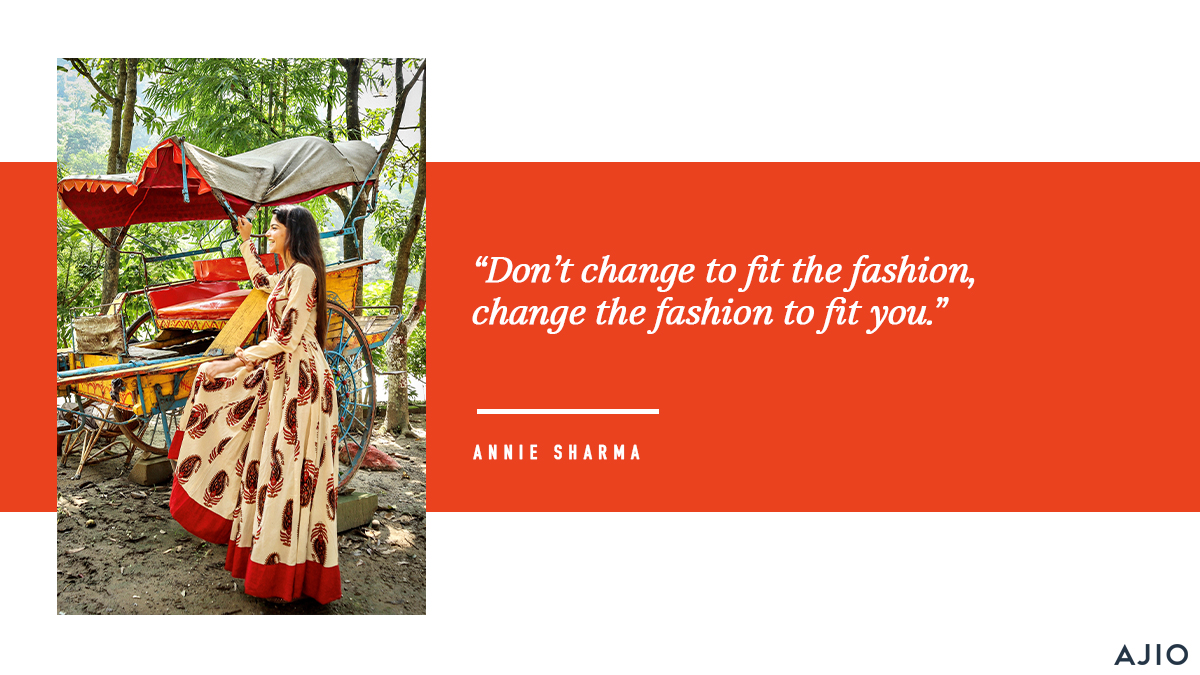 AJIOLife's tweet photo. "Don’t change to fit the fashion, change the fashion to fit you”, says Annie Sharma. What’s not to love if it fits this well and looks so hot!
Get 40-80% off , plus extra 20% off only at the AJIO Payday Sale.
Shop now: https://t.co/0TRi9d4I7p

#AjioLove #HouseOfBrands https://t.co/FEB6Yhb4GQ