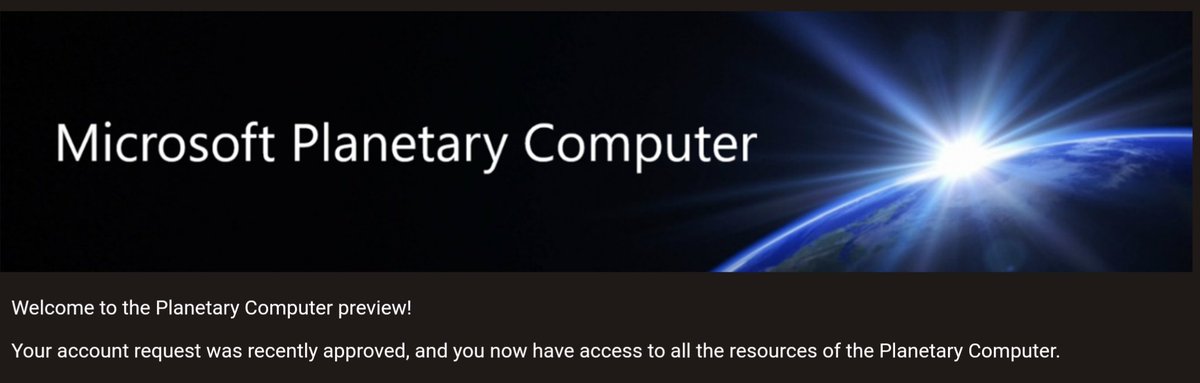 SabrinaSzeto's tweet image. Holiday tinkering with the @Microsoft #planetarycomputer awaits... My preview account was approved today!