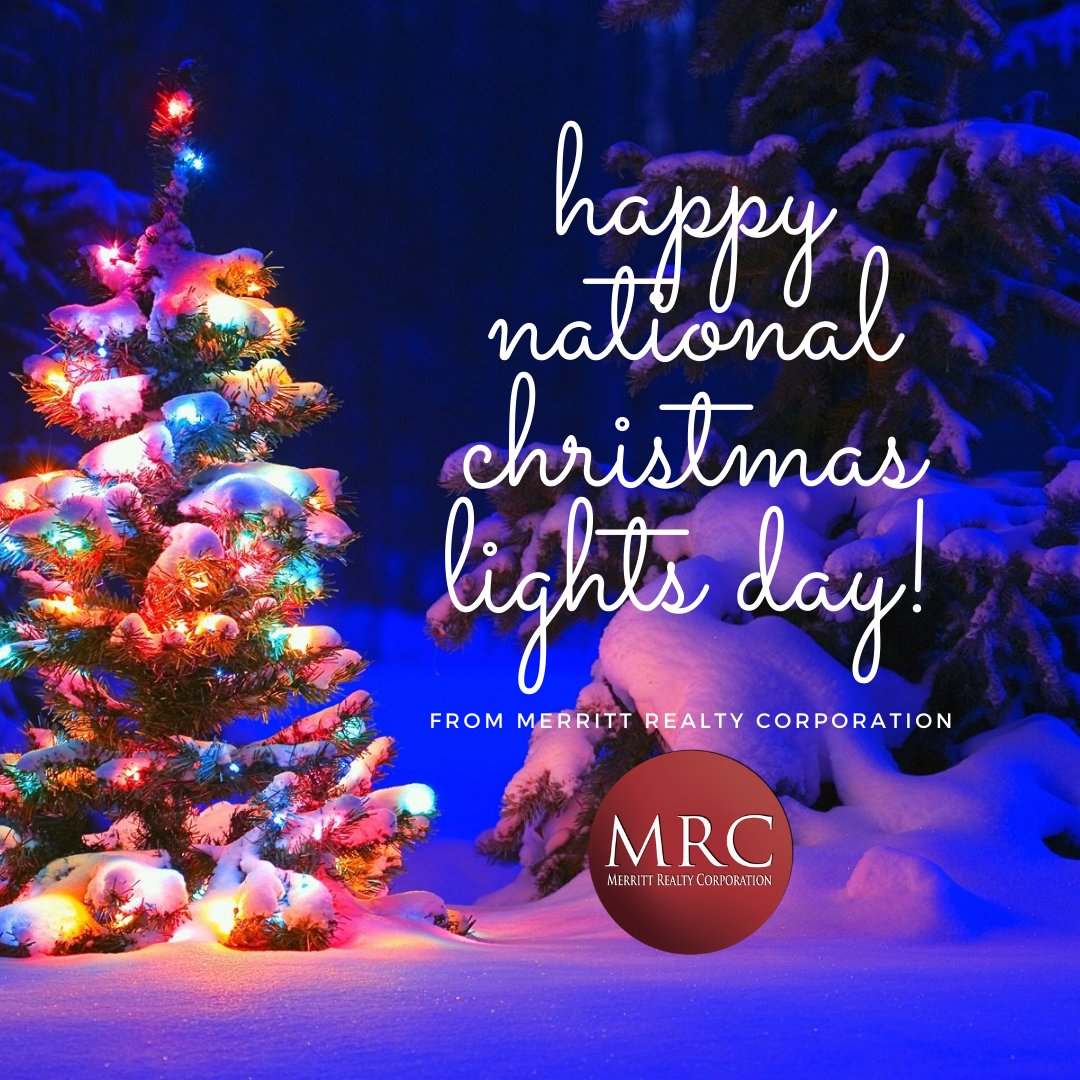 MerrittRealtyfl's tweet photo. Did you know that December 1st is National Christmas Lights Day? We at Merritt Realty Corporation are getting into the holiday spirit, and we want to know what are your favorite holiday traditions? Let us know in the comments below!#Christmas2021 #gomerritt #holidays #December1st https://t.co/CL8JP49feZ