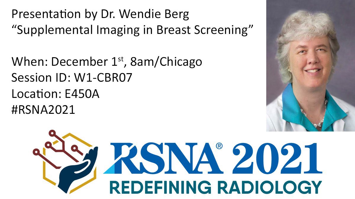 RifatWahab's tweet image. #RSNA21  Supplemental Imaging in Breast Screening 

Assessing a women’s risk of developing a breast cancer is key for tailoring breast cancer screening as we move beyond “one size fits all”

#breastimaging #breastcancer
#mammography #radiology