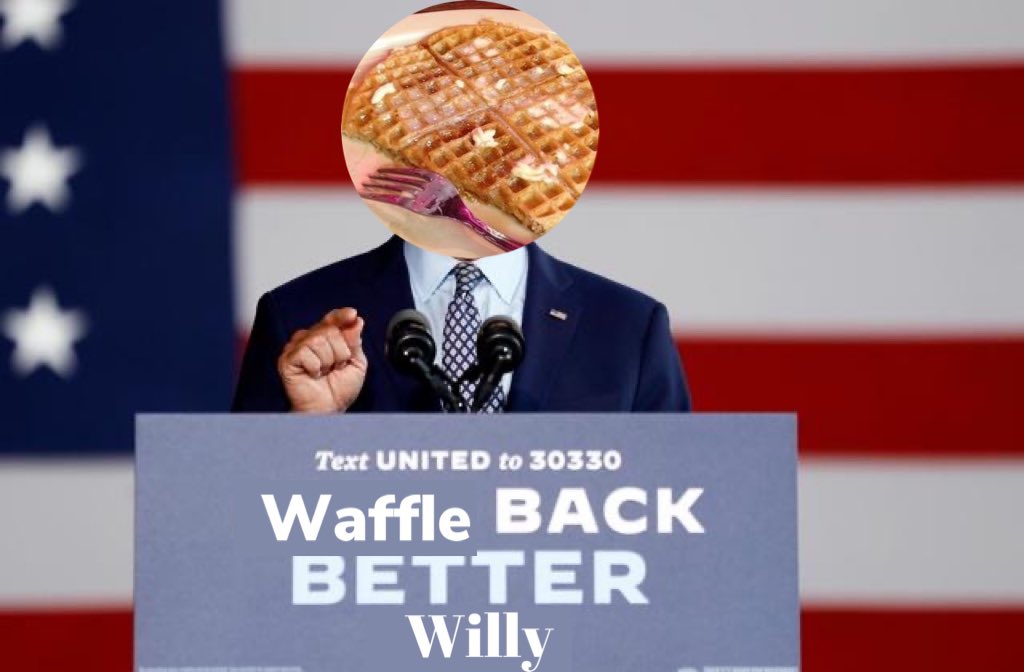 WillysWaffle's tweet photo. @nick_valent @Byrnes3 I promise a steaming plate of waffles at every sunrise because gosh darn it, that’s what America needs! -Willy https://t.co/8rJBCqCGGV