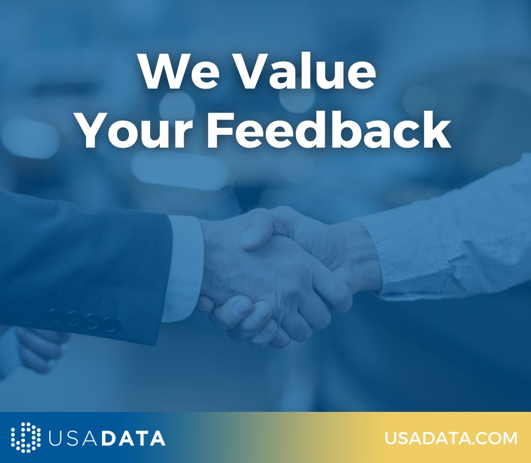 At USADATA, it's a privilege to help organizations with their marketing data needs through our SL360 application. We kindly ask for your feedback in this 2-minute survey: lnkd.in/eNtr4Eqh.