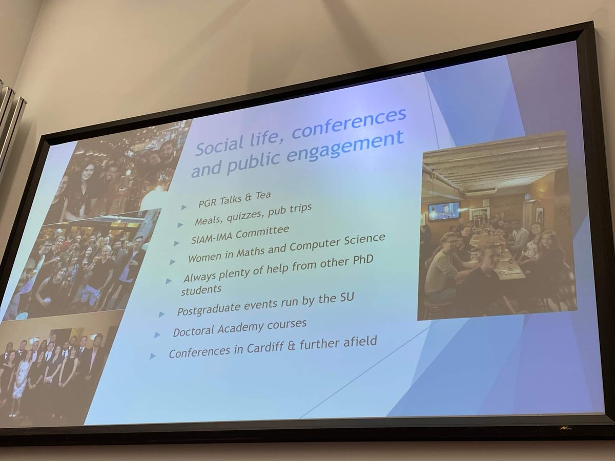 CardiffSIAM_IMA's tweet photo. A very successful PGR panel to help our undergraduate and masters students find out what PhD life is all about and how to apply! https://t.co/gOB9i8GJh9