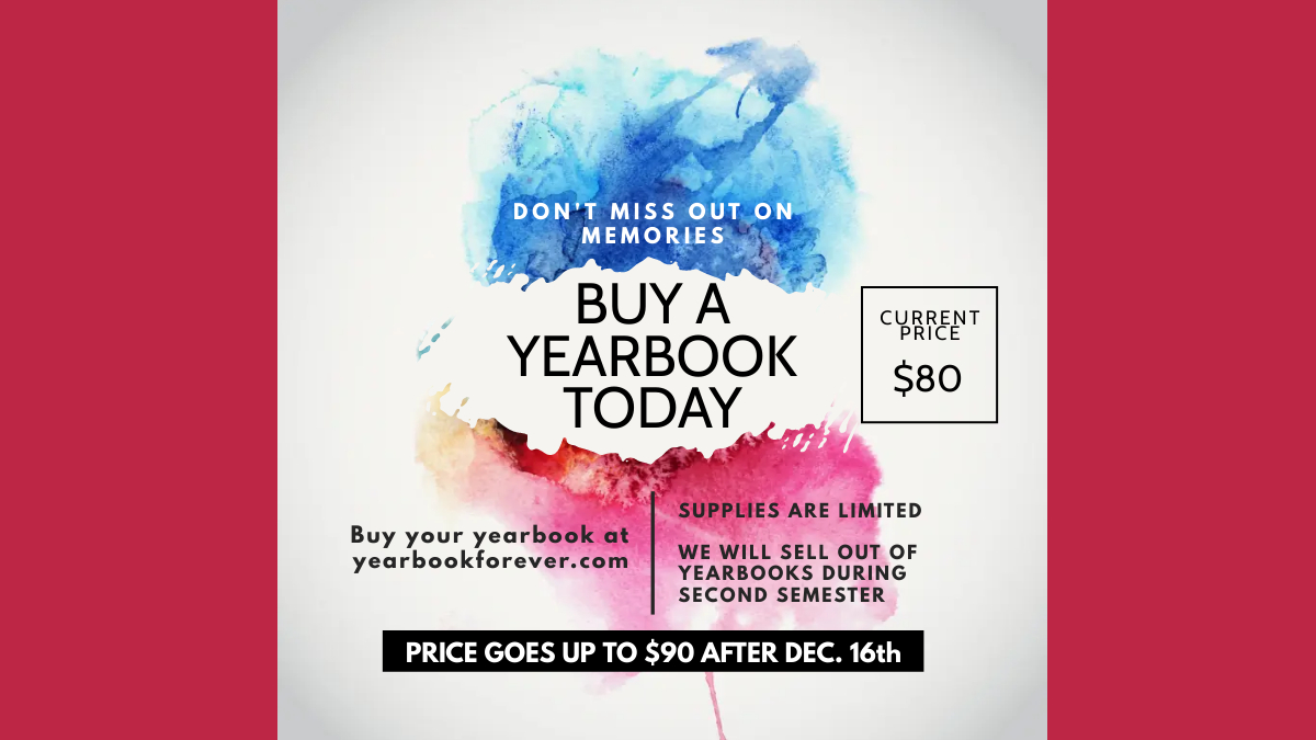 Students and staff of Heritage High School! Buy your yearbook before prices goes up on Dec. 16th.