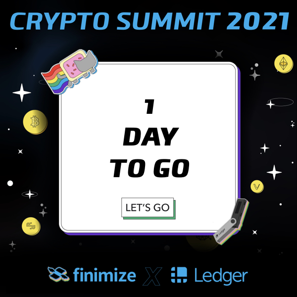 finimize's tweet photo. Learn how to value crypto, curate a NFT portfolio, create a winning investment strategy, spend crypto IRL &amp; more...all from leading industry experts!

🚨 ONLY 1 DAY LEFT 🚨

Get your @Ledger x @finimize Crypto Summit ticket NOW 👉 https://t.co/VDxPvDQsIt https://t.co/bzbds8R96H