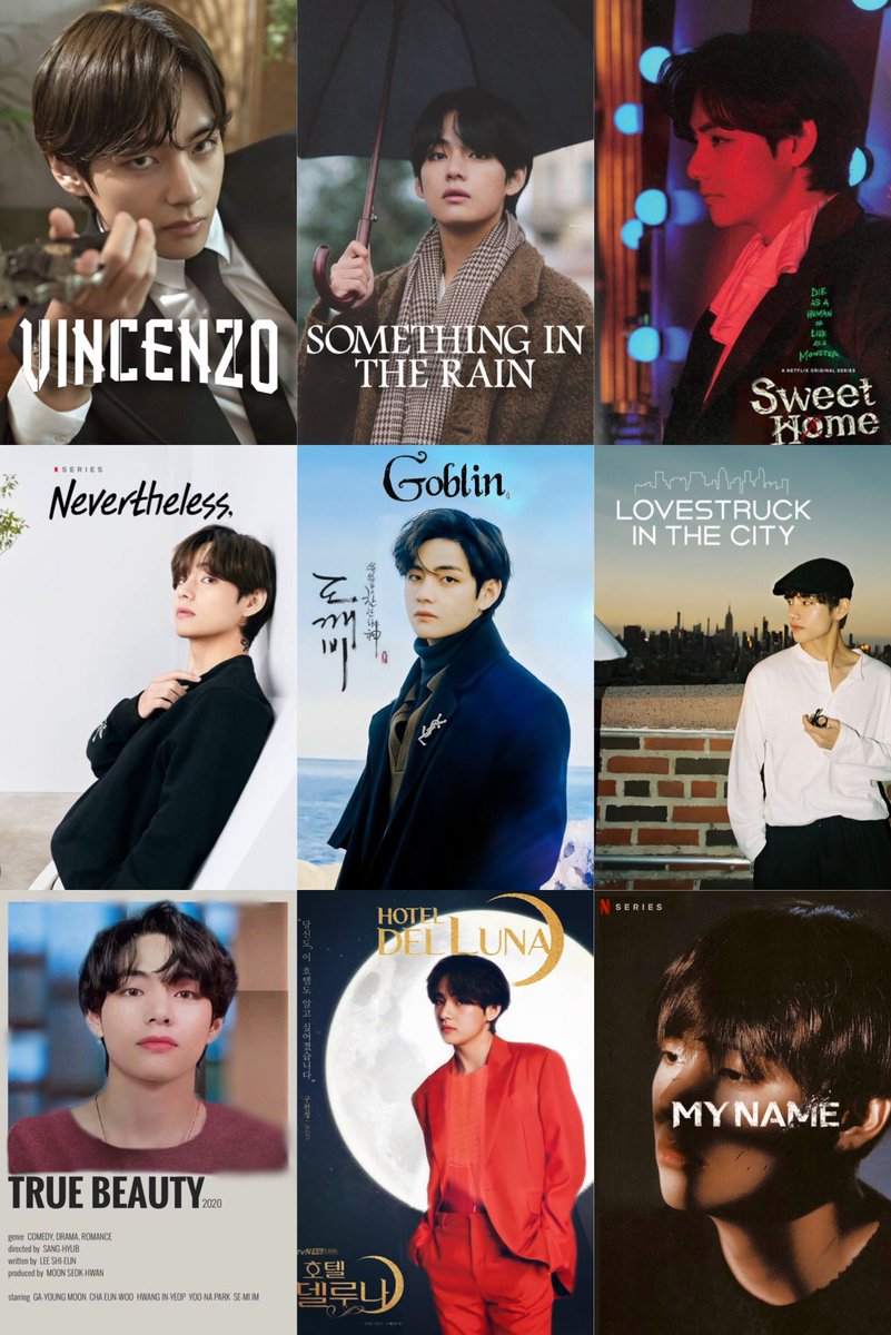 Kim Taehyung as kdrama / series covers